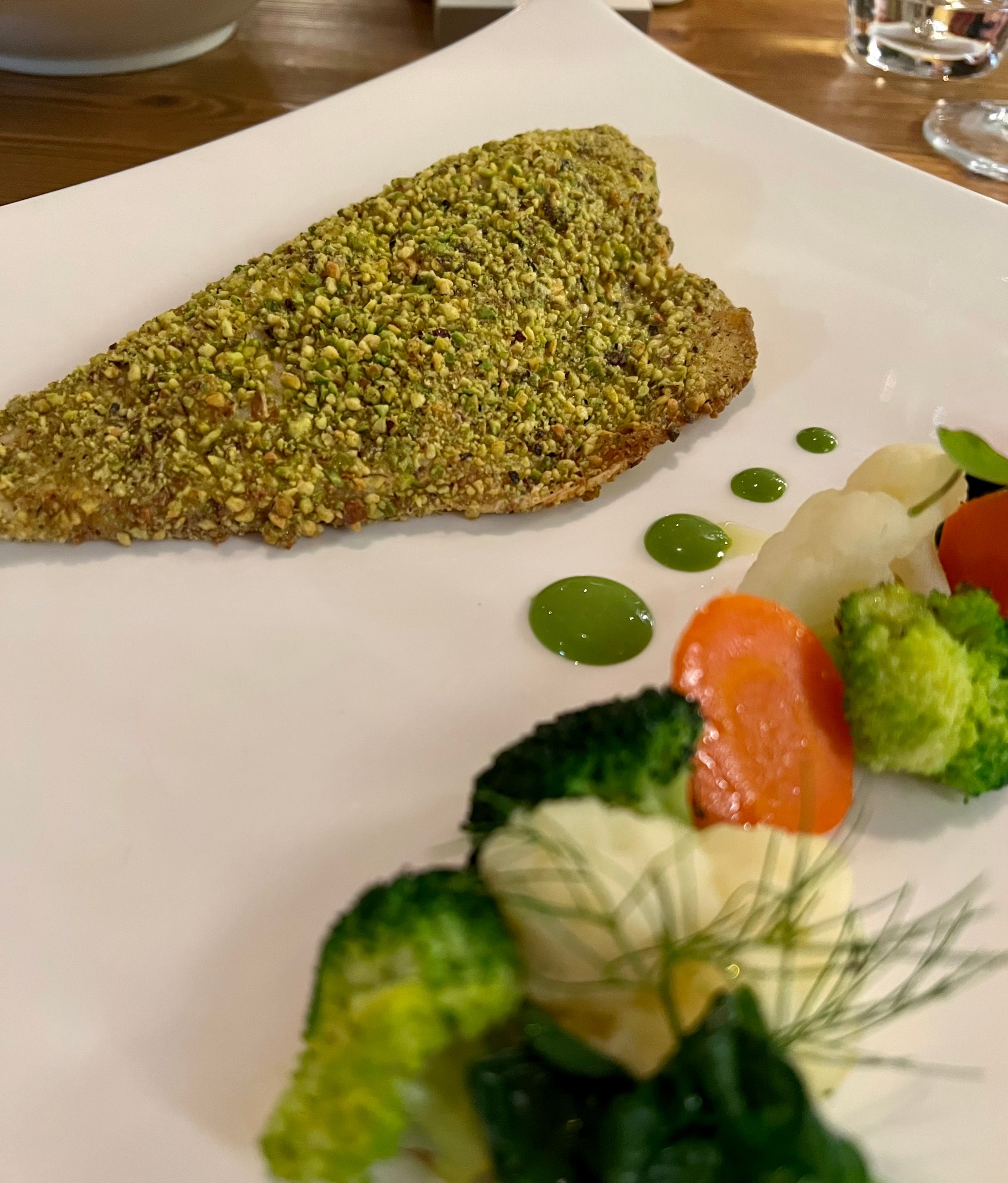 Filetto di Orata in crosta di pistacchi
